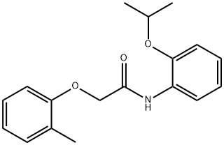 N-(2-isopropoxyphenyl)-2-(2-methylphenoxy)acetamide 结构式