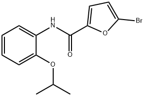 5-bromo-N-(2-isopropoxyphenyl)-2-furamide 结构式