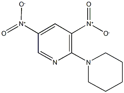 3,5-bisnitro-2-(1-piperidinyl)pyridine 结构式