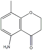 5-amino-8-methyl-2,3-dihydro-4H-chromen-4-one 结构式