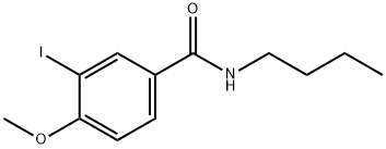 N-butyl-3-iodo-4-methoxybenzamide 结构式