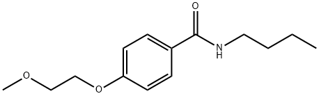 N-butyl-4-(2-methoxyethoxy)benzamide 结构式