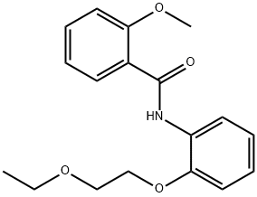 N-[2-(2-ethoxyethoxy)phenyl]-2-methoxybenzamide 结构式