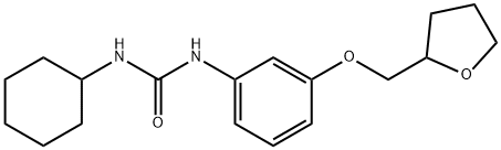 N-cyclohexyl-N'-[3-(tetrahydro-2-furanylmethoxy)phenyl]urea 结构式