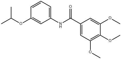 N-(3-isopropoxyphenyl)-3,4,5-trimethoxybenzamide 结构式