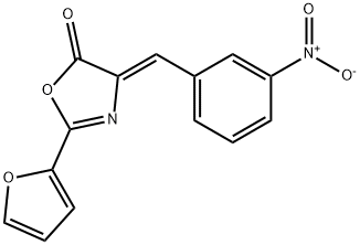 2-(2-furyl)-4-{3-nitrobenzylidene}-1,3-oxazol-5(4H)-one 结构式