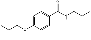 N-(sec-butyl)-4-isobutoxybenzamide 结构式