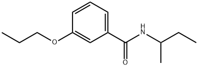 N-(sec-butyl)-3-propoxybenzamide 结构式