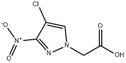 2-(4-氯-3-硝基-1H-吡唑-1-基)乙酸 结构式