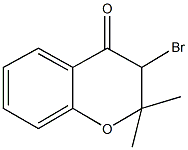 3-bromo-2,2-dimethyl-2,3-dihydro-4H-chromen-4-one 结构式