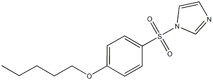 4-(1H-imidazol-1-ylsulfonyl)phenyl pentyl ether 结构式