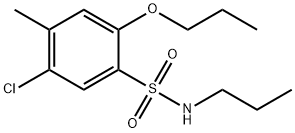5-chloro-4-methyl-2-propoxy-N-propylbenzenesulfonamide 结构式