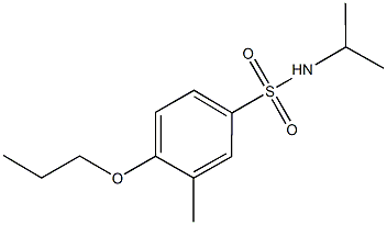 N-isopropyl-3-methyl-4-propoxybenzenesulfonamide 结构式