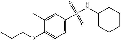 N-cyclohexyl-3-methyl-4-propoxybenzenesulfonamide 结构式