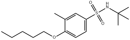 N-(tert-butyl)-3-methyl-4-(pentyloxy)benzenesulfonamide 结构式