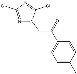 2-(3,5-dichloro-1H-1,2,4-triazol-1-yl)-1-(4-methylphenyl)ethanone 结构式