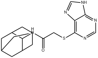 N-(2-adamantyl)-2-(7H-purin-6-ylsulfanyl)acetamide 结构式