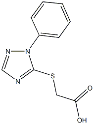 [(1-phenyl-1H-1,2,4-triazol-5-yl)sulfanyl]acetic acid 结构式