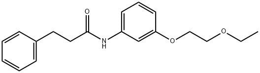 N-[3-(2-ethoxyethoxy)phenyl]-3-phenylpropanamide 结构式