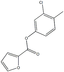 3-chloro-4-methylphenyl 2-furoate 结构式