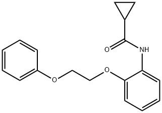 N-[2-(2-phenoxyethoxy)phenyl]cyclopropanecarboxamide 结构式