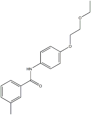 N-[4-(2-ethoxyethoxy)phenyl]-3-methylbenzamide 结构式