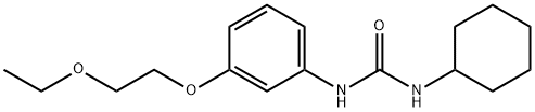 N-cyclohexyl-N'-[3-(2-ethoxyethoxy)phenyl]urea 结构式