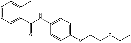 N-[4-(2-ethoxyethoxy)phenyl]-2-methylbenzamide 结构式