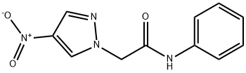 2-{4-nitro-1H-pyrazol-1-yl}-N-phenylacetamide 结构式