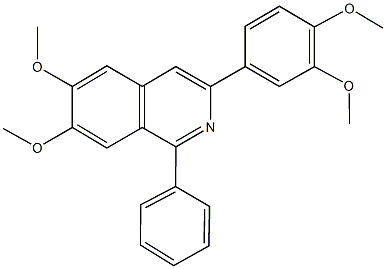 3-(3,4-dimethoxyphenyl)-6,7-dimethoxy-1-phenylisoquinoline 结构式