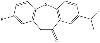 2-fluoro-8-isopropyldibenzo[b,f]thiepin-10(11H)-one 结构式