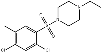 1-[(2,4-dichloro-5-methylphenyl)sulfonyl]-4-ethylpiperazine 结构式