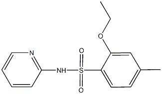 2-ethoxy-4-methyl-N-(2-pyridinyl)benzenesulfonamide 结构式