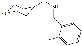 N-(2-methylbenzyl)-N-(4-piperidinylmethyl)amine 结构式