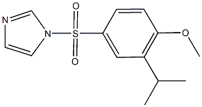 4-(1H-imidazol-1-ylsulfonyl)-2-isopropylphenyl methyl ether 结构式