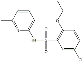 5-chloro-2-ethoxy-N-(6-methyl-2-pyridinyl)benzenesulfonamide 结构式