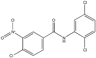 4-chloro-N-(2,5-dichlorophenyl)-3-nitrobenzamide 结构式