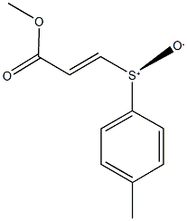 methyl 3-[(4-methylphenyl)sulfinyl]acrylate 结构式