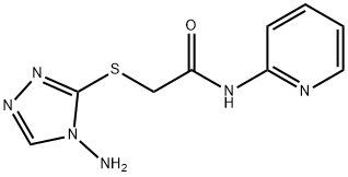 2-[(4-amino-4H-1,2,4-triazol-3-yl)sulfanyl]-N-(2-pyridinyl)acetamide 结构式