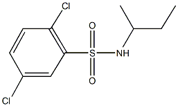 N-(sec-butyl)-2,5-dichlorobenzenesulfonamide 结构式