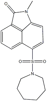 6-(1-azepanylsulfonyl)-1-methylbenzo[cd]indol-2(1H)-one 结构式