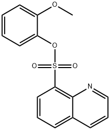 2-methoxyphenyl 8-quinolinesulfonate 结构式