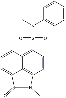 N,1-dimethyl-2-oxo-N-phenyl-1,2-dihydrobenzo[cd]indole-6-sulfonamide 结构式