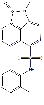 N-(2,3-dimethylphenyl)-1-methyl-2-oxo-1,2-dihydrobenzo[cd]indole-6-sulfonamide 结构式