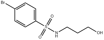 4-bromo-N-(3-hydroxypropyl)benzenesulfonamide 结构式