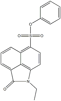 phenyl 1-ethyl-2-oxo-1,2-dihydrobenzo[cd]indole-6-sulfonate 结构式