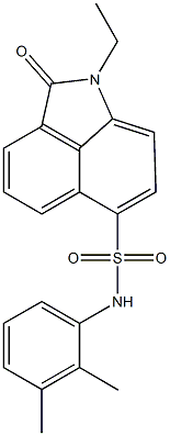 N-(2,3-dimethylphenyl)-1-ethyl-2-oxo-1,2-dihydrobenzo[cd]indole-6-sulfonamide 结构式