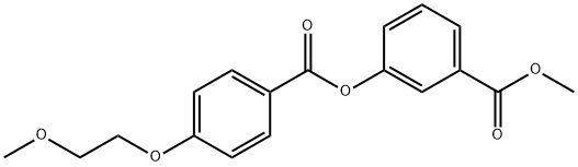 methyl 3-{[4-(2-methoxyethoxy)benzoyl]oxy}benzoate 结构式