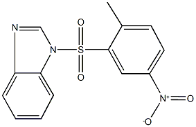 1-({5-nitro-2-methylphenyl}sulfonyl)-1H-benzimidazole 结构式