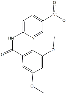 N-{5-nitro-2-pyridinyl}-3,5-dimethoxybenzamide 结构式